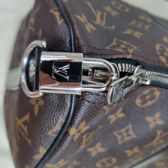 Louis Vuitton Keepall Bandouliere Monogram Macassar 45 Brown/Black - Picture 5 of 7